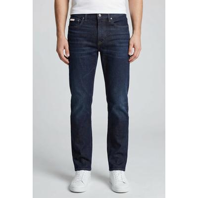 Slim-fit-Jeans CALVIN KLEIN JEANS "SLIM TAPER JEANS", Herren, Gr. 38, Länge 32, blau (sapphire tango), Denim/Jeans, Obermaterial: 98% Baumwolle, 2% Elasthan, unifarben, slim fit lang, Jeans Slim-fit-Jeans, Slim fit