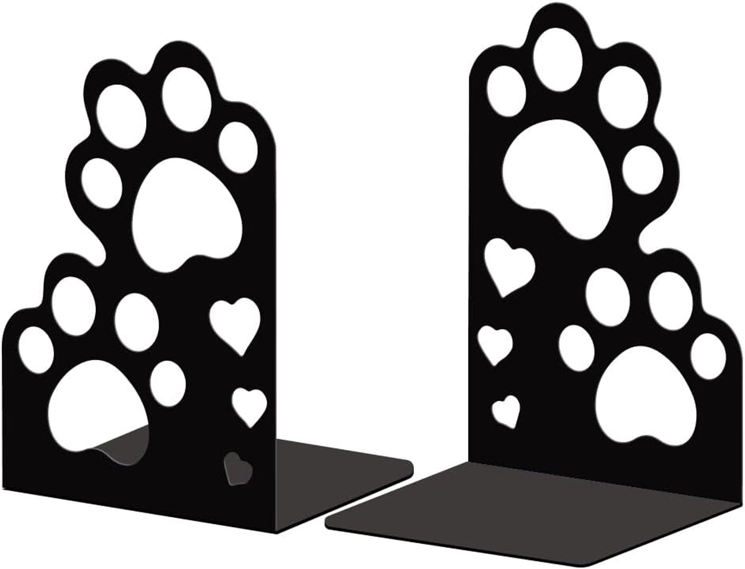 Set van 2 moderne boekhouders met kattenpootjes voor boekenplank, keuken of kantoor