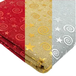Weihnachtliche Tischdecke STARS - 140 x 180 cm - Stern Motiv Läufer Weihnachten