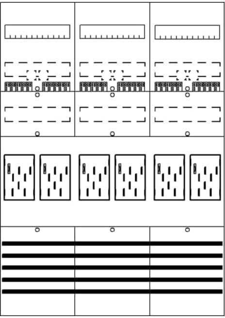 STRIEBEL & JOHN Tableau de compteurs 7RE 6Z pré-câblé BF37F6 (2CPX054107R9999)