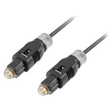 Lanberg CA-TOSL-10CC-0020-BK Glasfaserkabel TOSLINK (2 m, Toslink Kabel) (CA-TOSL-10CC-0020-BK)
