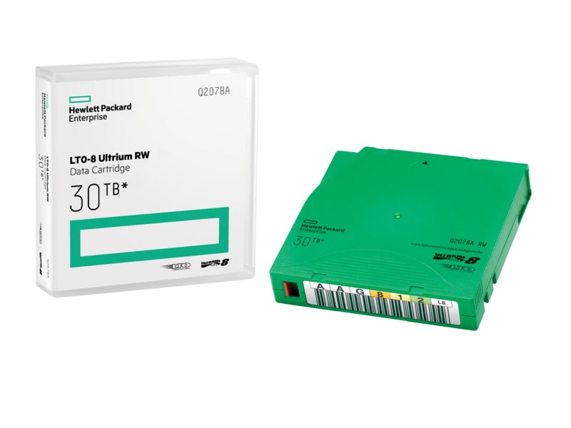 HP Enterprise HPE LTO-8 Ultrium 30TB RW Non Custom Labeled Data Cartridges 20 pack Q2078AN