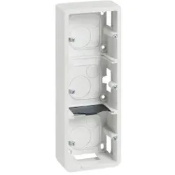 Legrand 080283 Mosaic Aufputz-Gehäuse 3X2-modulig vertikal Farbe: Ultraweiß