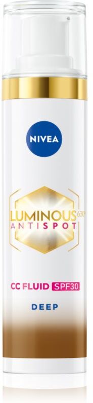 NIVEA Luminous 630 Anti Spot brightening CC cream SPF 30 shade Deep 40 ml