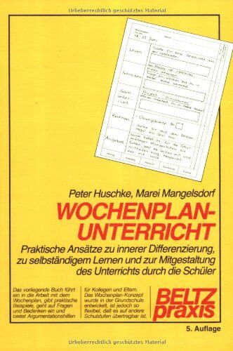 Peter Huschke - Wochenplan-Unterricht - Preis vom 09.10.2026 07:28:09 h