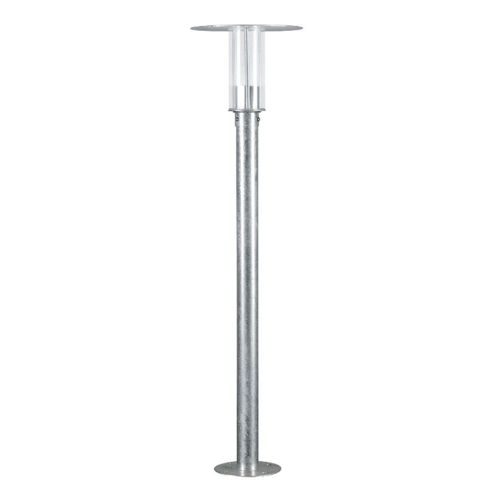 Konstsmide Mode II Staande buitenlamp in zinkgrijs met transparant glas, Hoogte: 111 cm