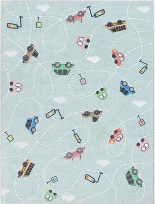 Well Woven Kids Rugs Traffic Modern Machine Washable Area Rug