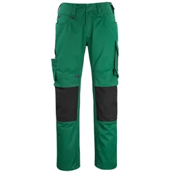 MASCOT Erlangen Hose mit Knietaschen UNIQUE Grün / Schwarz 51 - 12179-203-0309-90C51 - Grün / Schwarz
