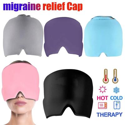 Uplifted Finds Gel Ice Migraine Relief Cap Cold Compress Therapy Wrap purple 1 Pc