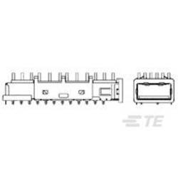 XFP Pluggable I/O TE AMP XFP Pluggable I/O 1888116-2 TE Connectivity Inhalt: 1 St.