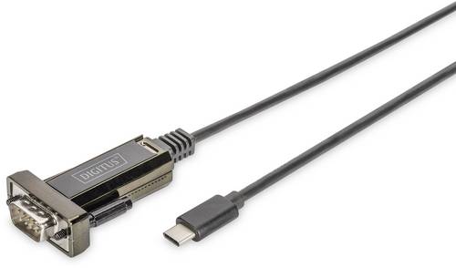Digitus USB-C, Seriell Adapter [1x USB-C Stecker - 1x RS232-Stecker] DA-70166 1.00 m