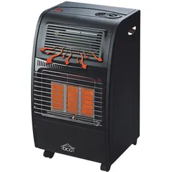 DCG Eltronic Infrarot-Gasherd 4200W, Heizlüfter, Schwarz