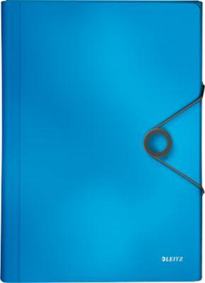 Projektmappe Leitz Solid, 5 Fächer, 1 Zusatzfach, Format DIN A4, hellblau