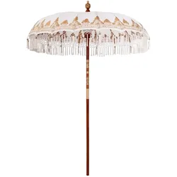 vidaXL Sonnenschirm Cremefarben 180-190 cm