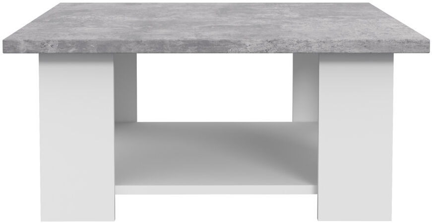 Zipcode Design Downer Four Leg Coffee Table with Storage Gray 31cm H x 67cm W x 67cm D