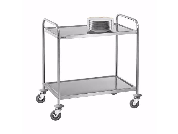 Bartscher Servier-/Transportwagen TS200 - 2 Borde – Gastro Inventar/Gastro Einrichtungen – grau