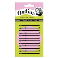 Eurostil Bola Negro Negro Clips Ondina 70mm Carton 1un