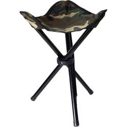 Stealth Gear STEALTH GEAR - klappbarer Stuhl 3 Beine Klapphocker Schwarz, Silber SGCS3L