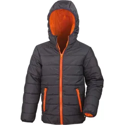 Result Core Kinder Steppjacke Stepp-Jacke R233J/R233Y black/orange XS (3-4)
