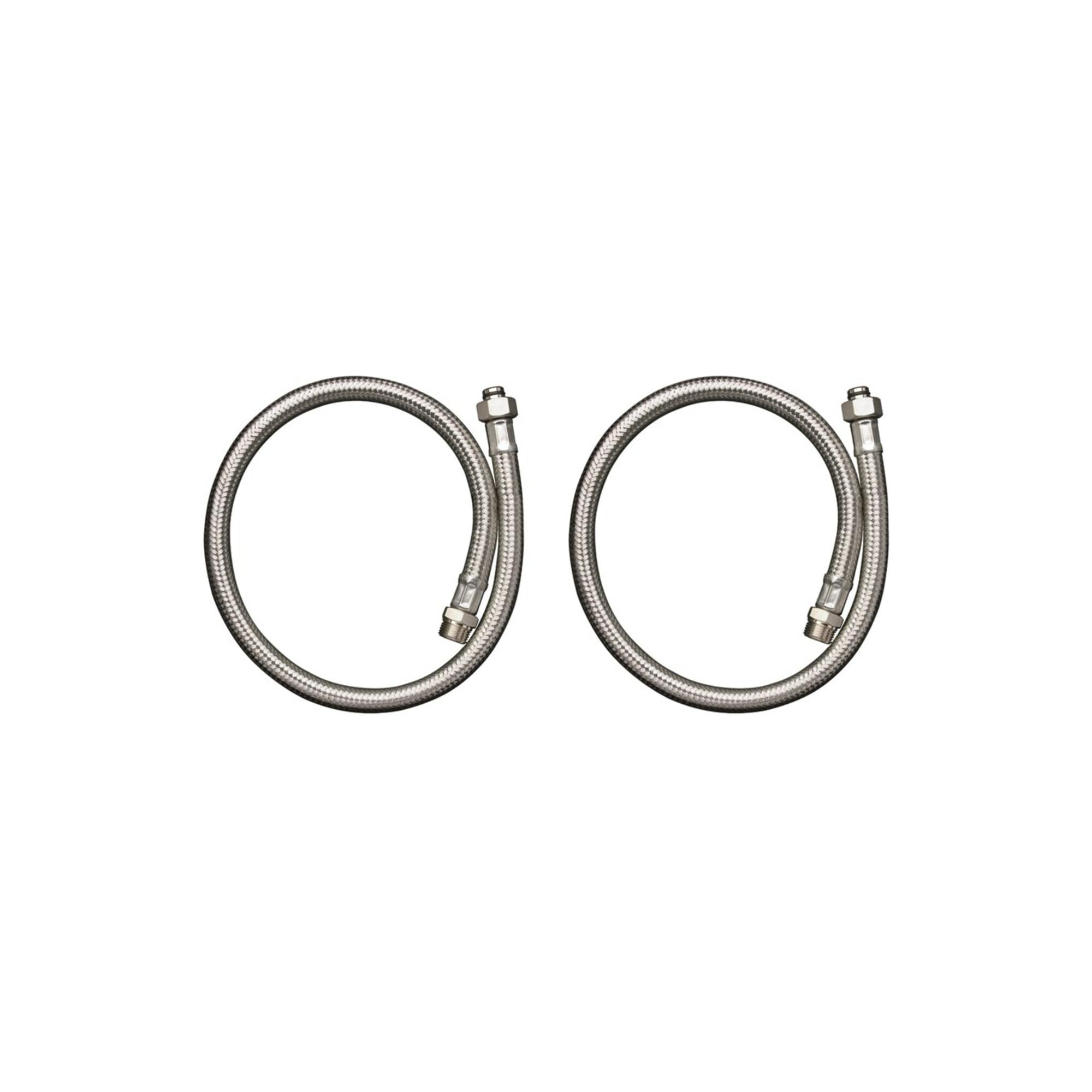 hansgrohe Anschlussschlauch-Set m Thermostat, für 2-Loch-Wannenrandarmatur (96387000)