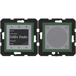 Hager WAN6110C10 Radio Touch UP DAB+, Bluetooth m. Lautsprecher,A.x/C.x, forest, matt