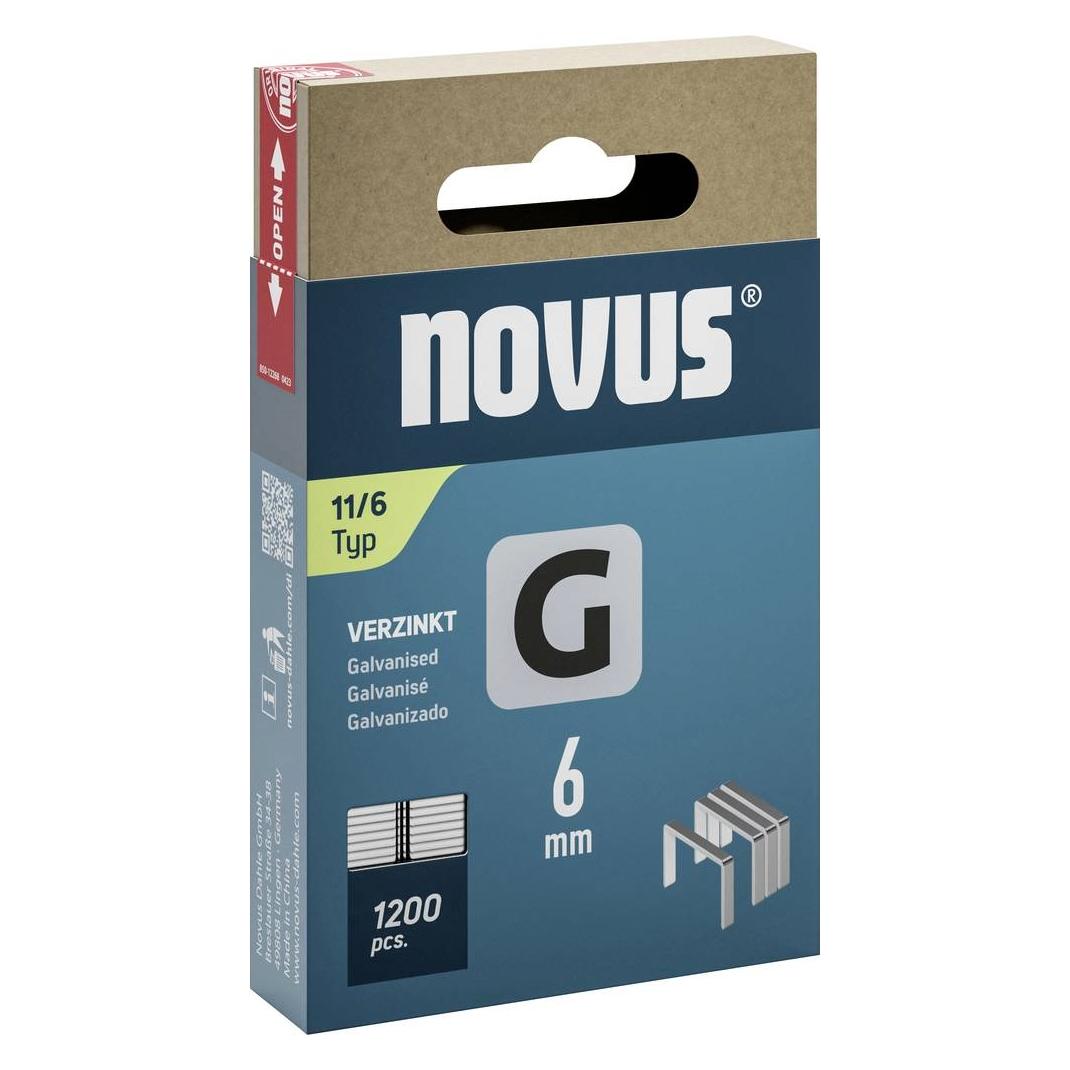 Novus Flachdrahtklammern G 11 6mm 1200 Stk. (042-0795)
