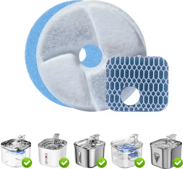 Inspire Curations Activated Carbon Pet Fountain Filters Fresh & Cleaner Water For Cats & Dogs filter 10set