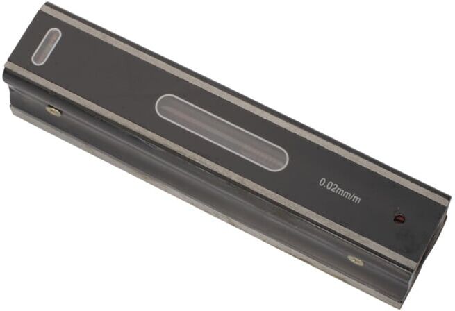 OPTIMUM Maschinen-Wasserwaage 200 x 46 x 46 mm Genauigkeit 0,02 mm/m (3385064)