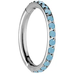 Titan Segmentring Clicker EINGEFASSTE SYNTHETISCHE TÜRKISE