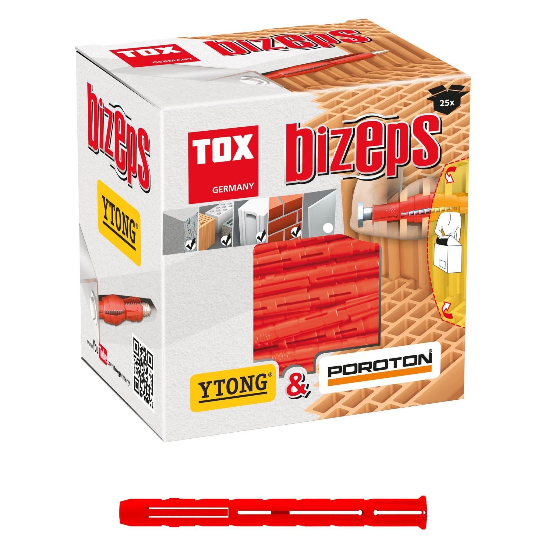 Tox Spreizdübel Bizeps 10x90 mm 25 Stück (25 Stk.) (00910017)