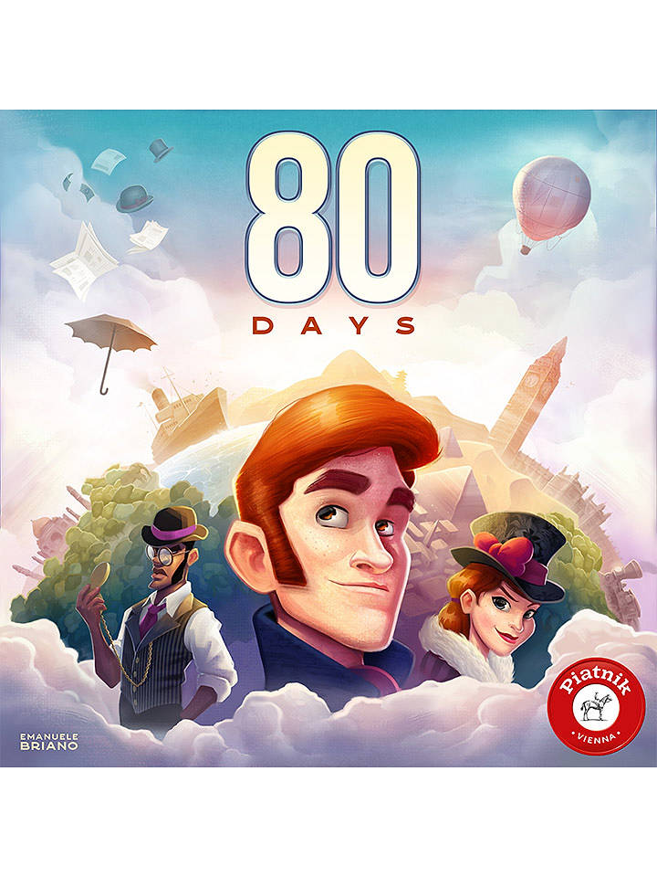 Piatnik Brettspiele "80 Days" - ab 10 Jahren - onesize