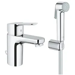 Grohe Edge Waschtischarmatur mit Bidet-Brause Chrom 23757000