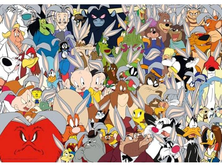 Ravensburger - Puzzle Looney Tunes 1000 stukjes Puzzel Volwassenen 70x50cm Puzzels 1000 Volwassenen Puzzels Kinderen +14 Jaar Puzzels 1000 stukjes Looney Tunes