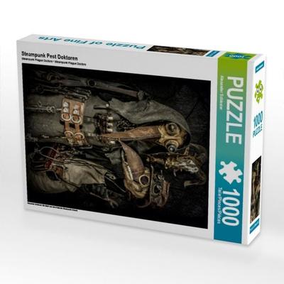 CALVENDO Puzzle Steampunk Pest Doktoren | 1000 Teile Lege-Größe 64x48cm Foto-Puzzle für glückliche Stunden