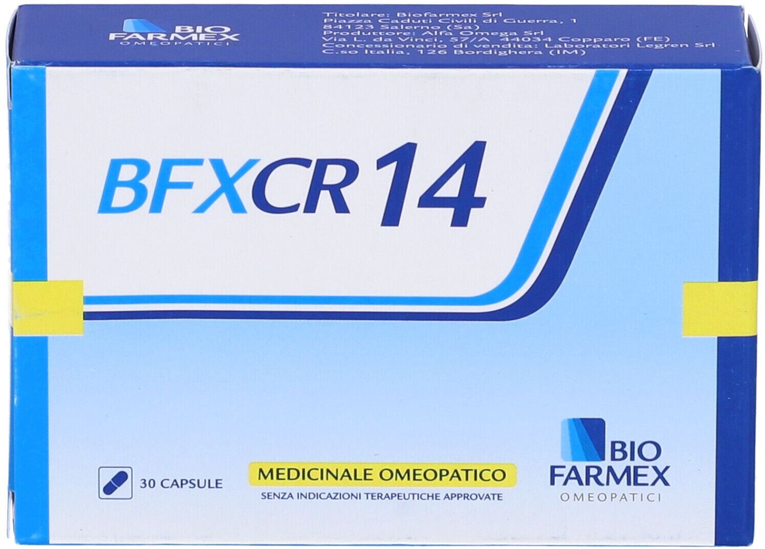 BIOFARMEX Srl Biofarmex BfxCr 14, 30 Capsule