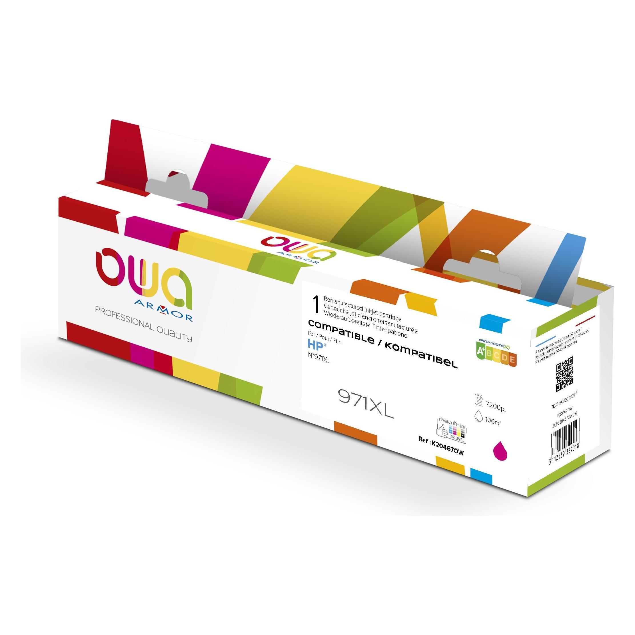 Armor OWA K20467OW - Tinte auf Pigmentbasis - Magenta - HP - Officejet Pro X450 Officejet (M) (K20467OW)