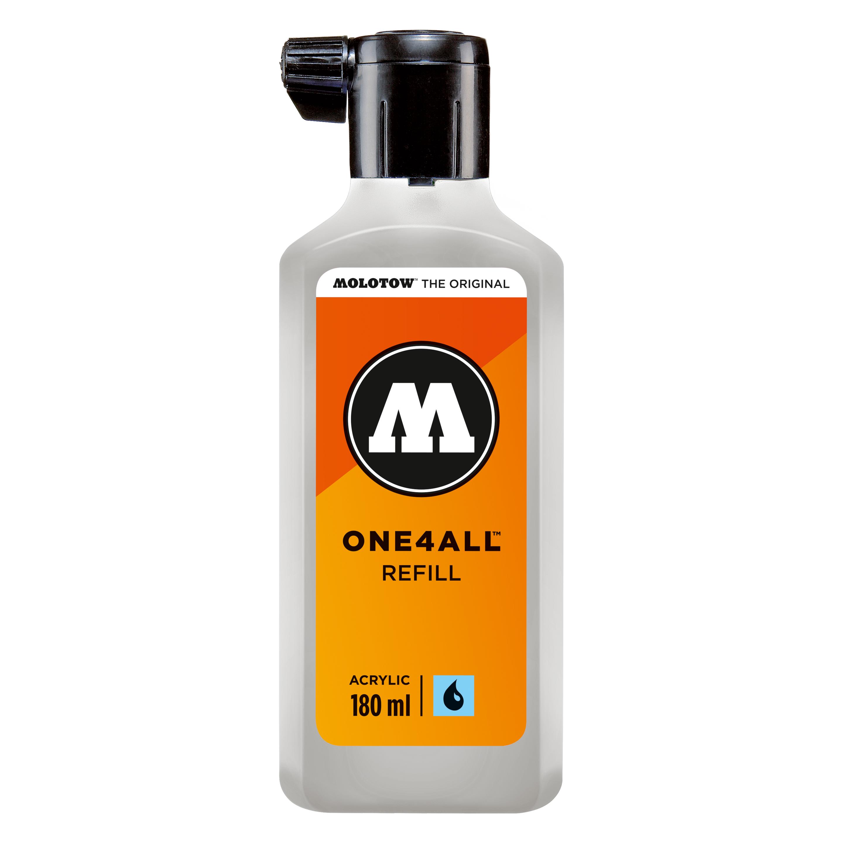 Molotow Nachfülltinte One4All für Permanentmarker 180ml graublau hell (Grau, 180 ml) (MO692237)