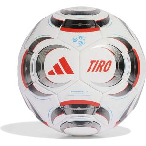 adidas Fußball Tiro Pro, FIFA Quality Pro, Größe 5, 430 Gramm, weiß/schwarz/rot, Spielball