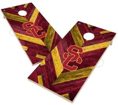 Skip's Garage Southern California Trojans USC Cornhole Board Set