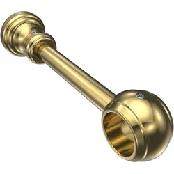 TRÄGER FÜR GARDINENSTANGEN 28 mm Ø, Classic 1-läufig, Messing-farbig