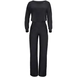 WINSHAPE Damen Functional Comfort Jumpsuit JS101LSC, Größe L in Schwarz Schwarz