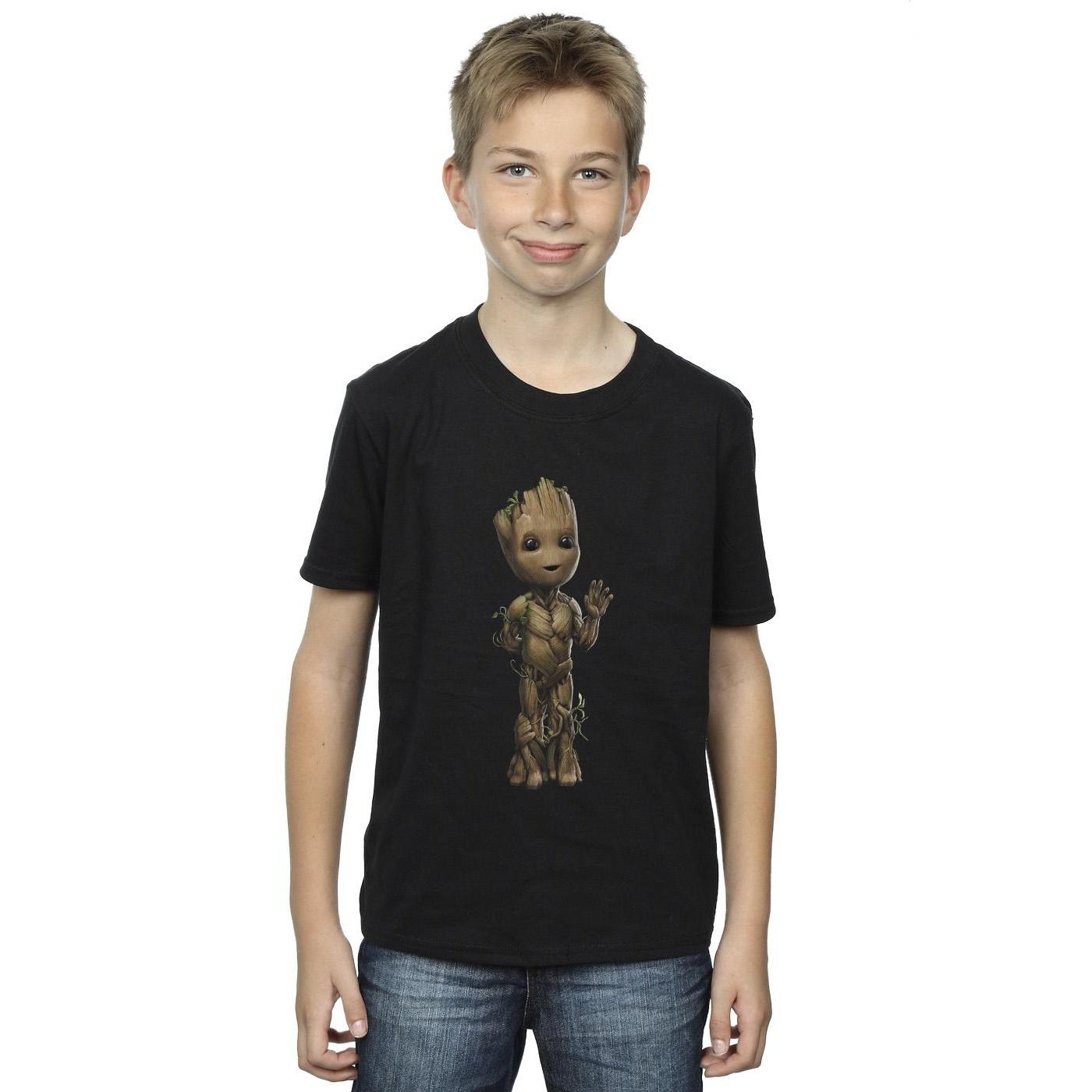 Marvel Jongens Ik Ben Groot Golf Positie T-Shirt (Zwart)