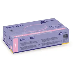 Meditrade 1800 Nitril-Handschuhe Liox- puderfrei - keimtötend - Einmalhandschuhe Gr. XL