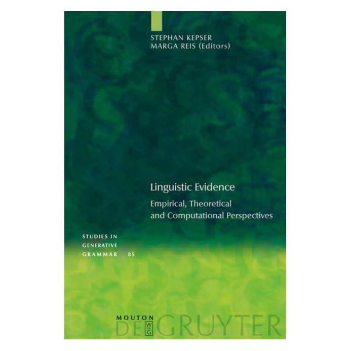 De Gruyter Linguistic Evidence (Englisch, Hardcover) (67045135)