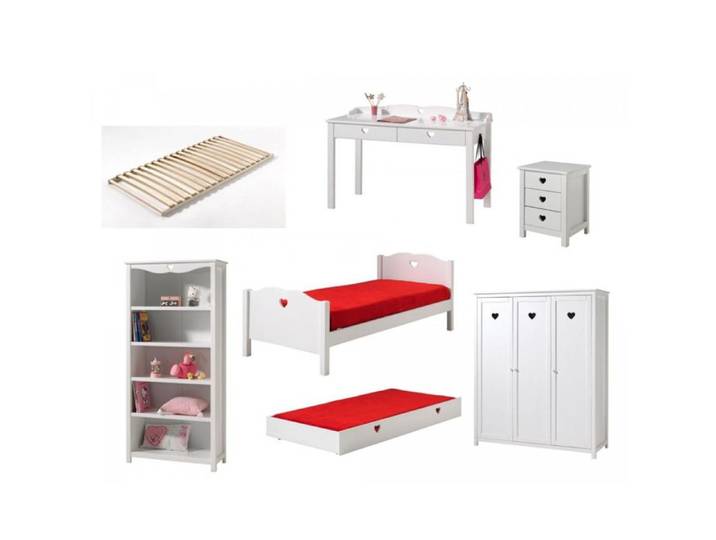 Chambre Complète 7P  Amori  Blanc