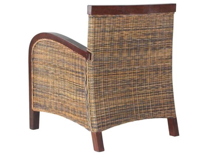 Fauteuil Rotin tissé à la main MEN - VINGVO - Relaxation - Marron - Campagne