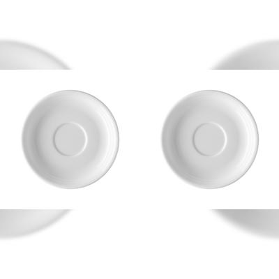 Kaffee-/Tee-Untertasse 14 cm - THOMAS TREND - Dekor Weiß - 2 Stück