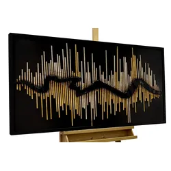 METALLBILD Gold 120/60 cm