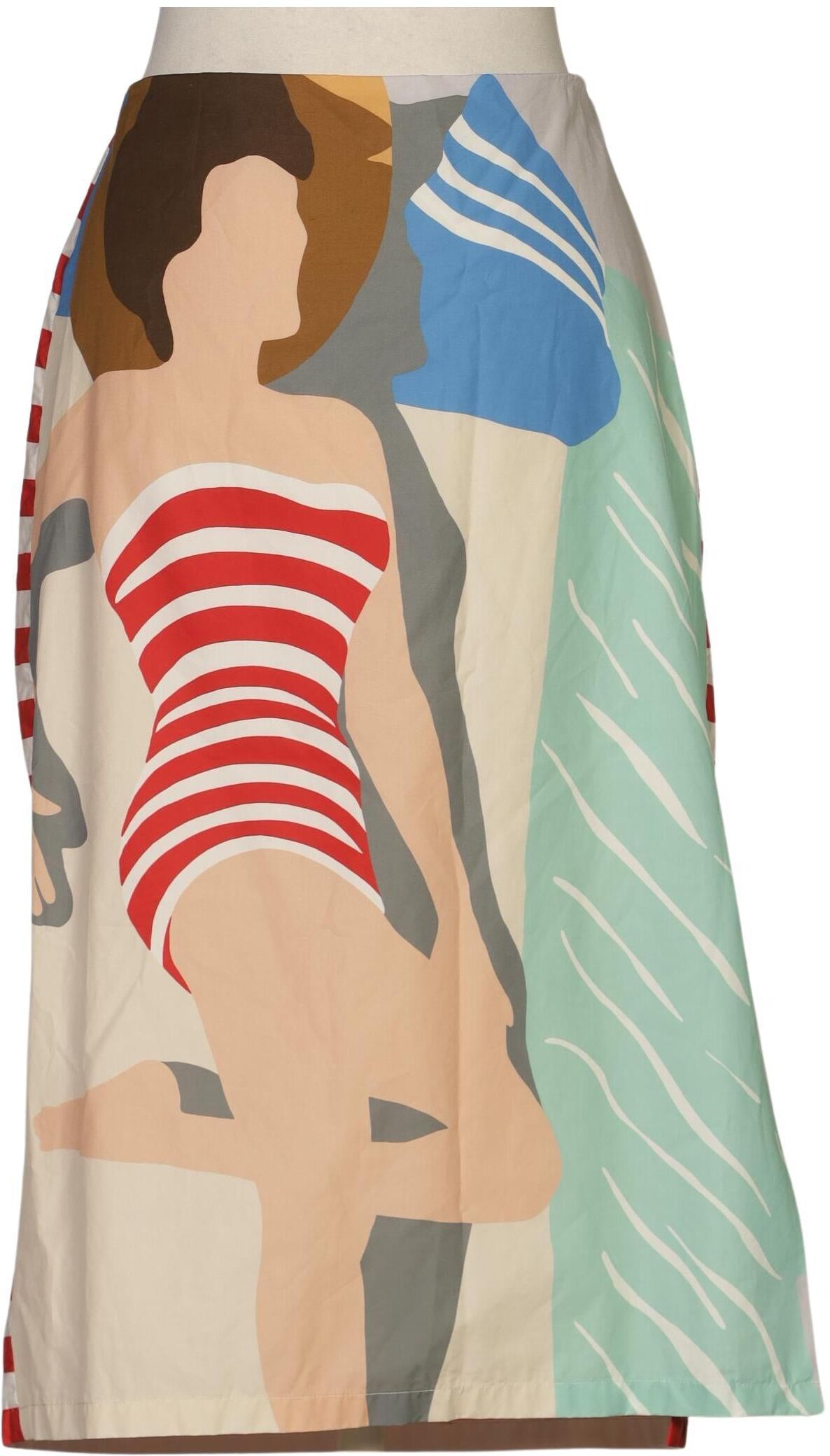 Weekend Max Mara Damen Rock, Mehrfarbig, Gr. EU 40, Baumwolle - Second Hand
