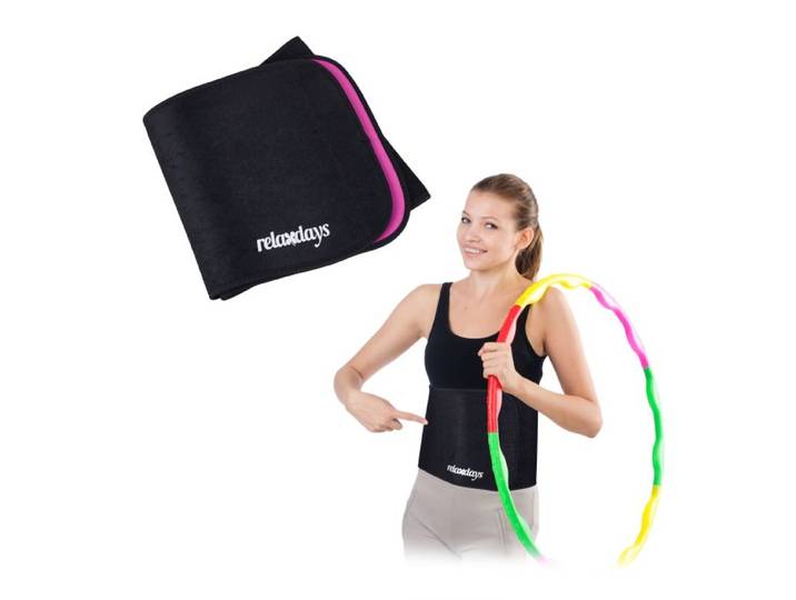 Relaxdays Bauchweggürtel Hula Hoop